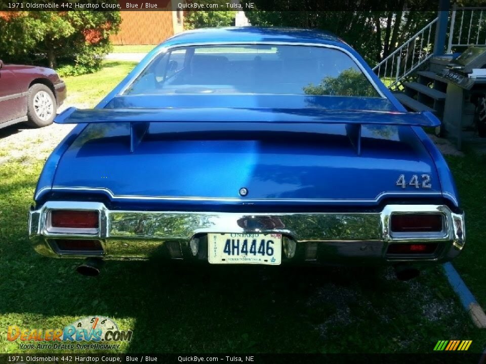 1971 Oldsmobile 442 Hardtop Coupe Blue / Blue Photo #11
