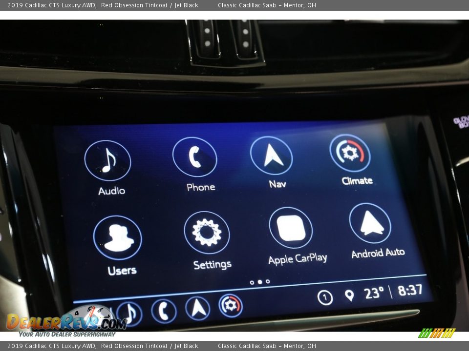 2019 Cadillac CTS Luxury AWD Red Obsession Tintcoat / Jet Black Photo #9