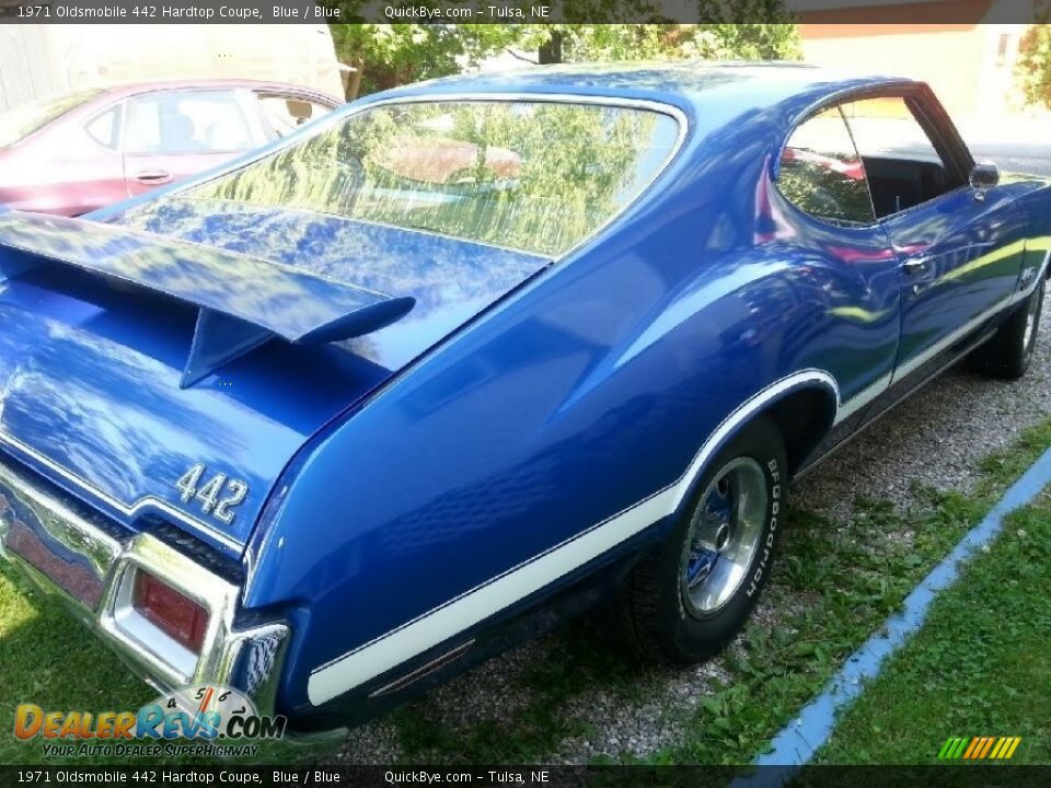 1971 Oldsmobile 442 Hardtop Coupe Blue / Blue Photo #12