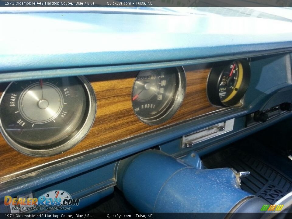 1971 Oldsmobile 442 Hardtop Coupe Blue / Blue Photo #17