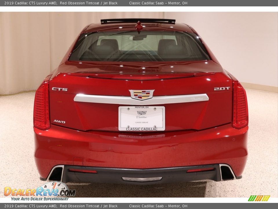 2019 Cadillac CTS Luxury AWD Red Obsession Tintcoat / Jet Black Photo #20