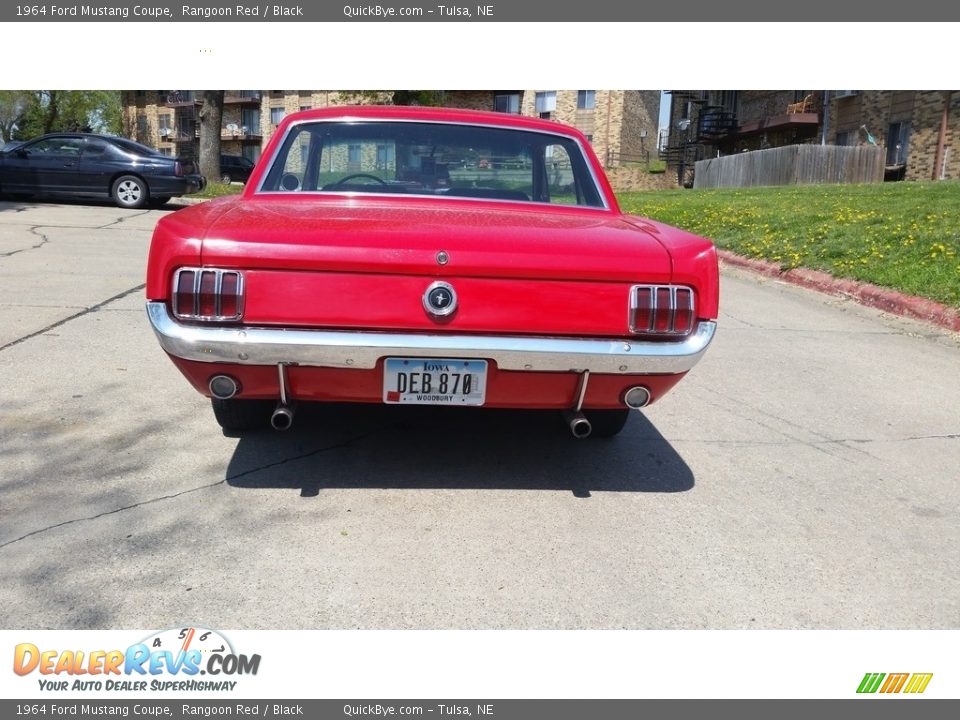 1964 Ford Mustang Coupe Rangoon Red / Black Photo #4