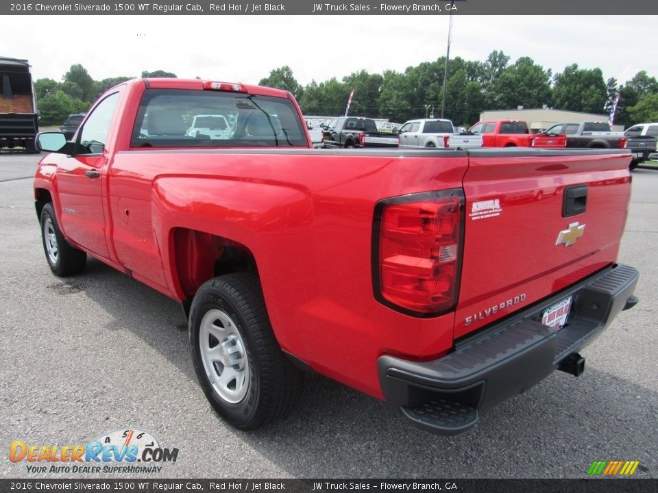 2016 Chevrolet Silverado 1500 WT Regular Cab Red Hot / Jet Black Photo #3