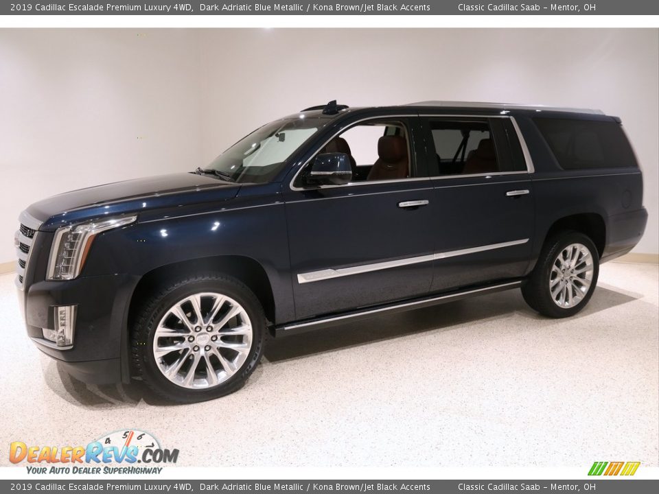 Dark Adriatic Blue Metallic 2019 Cadillac Escalade Premium Luxury 4WD Photo #3