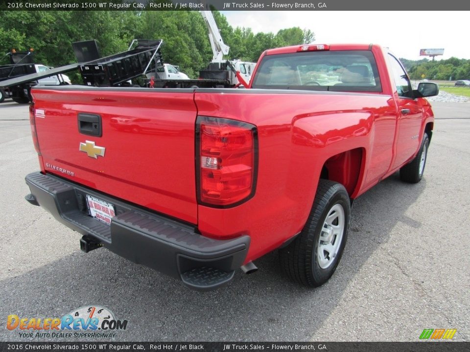 2016 Chevrolet Silverado 1500 WT Regular Cab Red Hot / Jet Black Photo #5