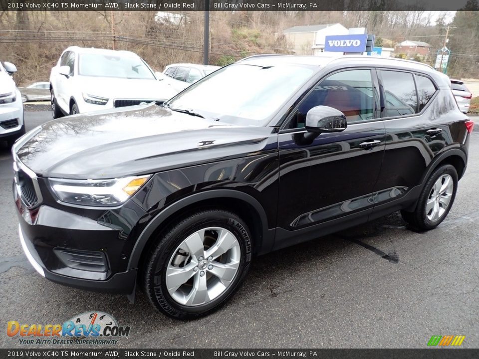 2019 Volvo XC40 T5 Momentum AWD Black Stone / Oxide Red Photo #8