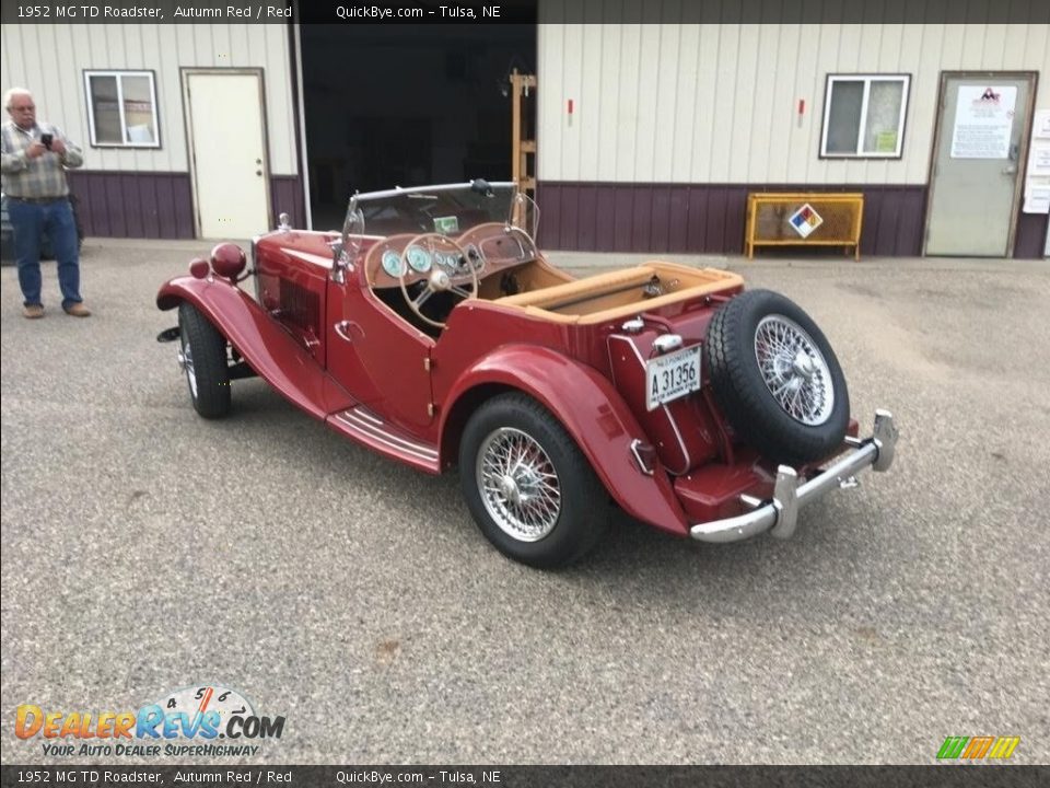Autumn Red 1952 MG TD Roadster Photo #3