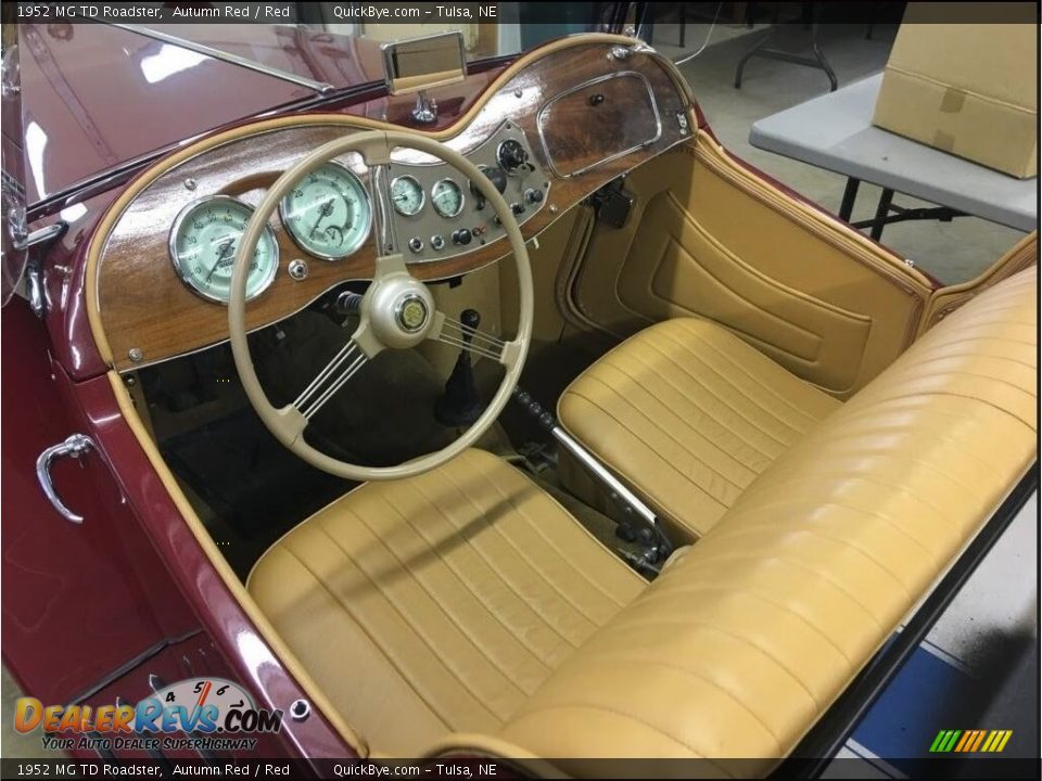 Red Interior - 1952 MG TD Roadster Photo #4