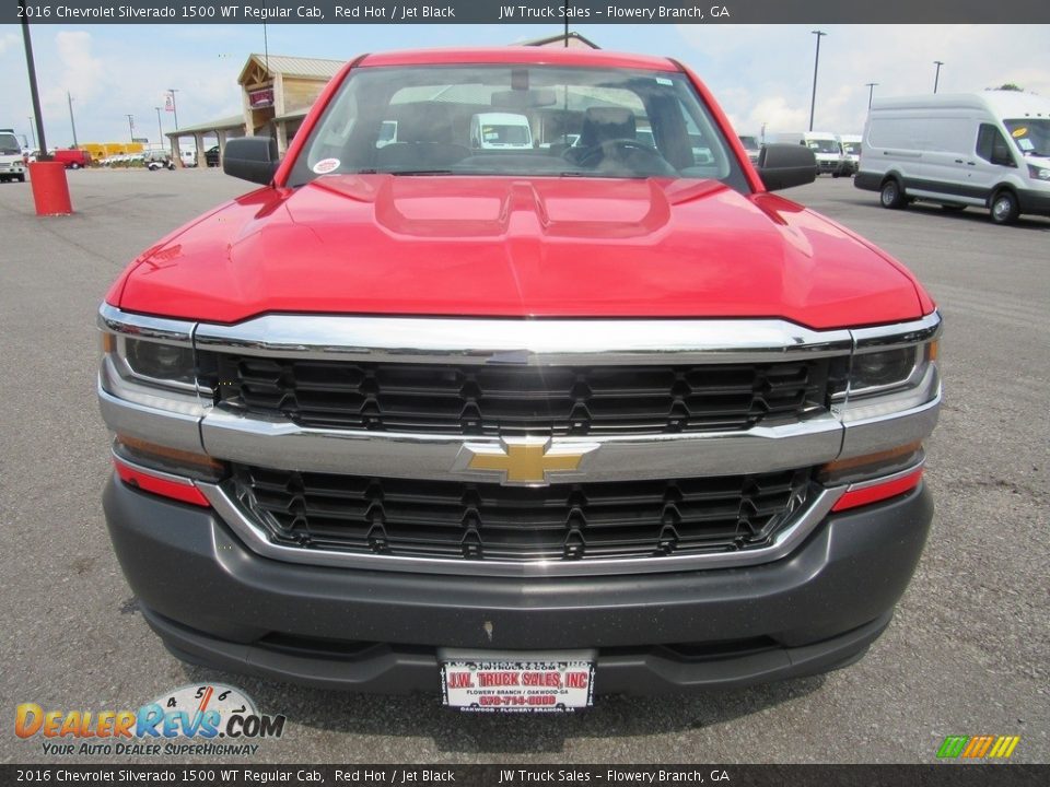 2016 Chevrolet Silverado 1500 WT Regular Cab Red Hot / Jet Black Photo #8