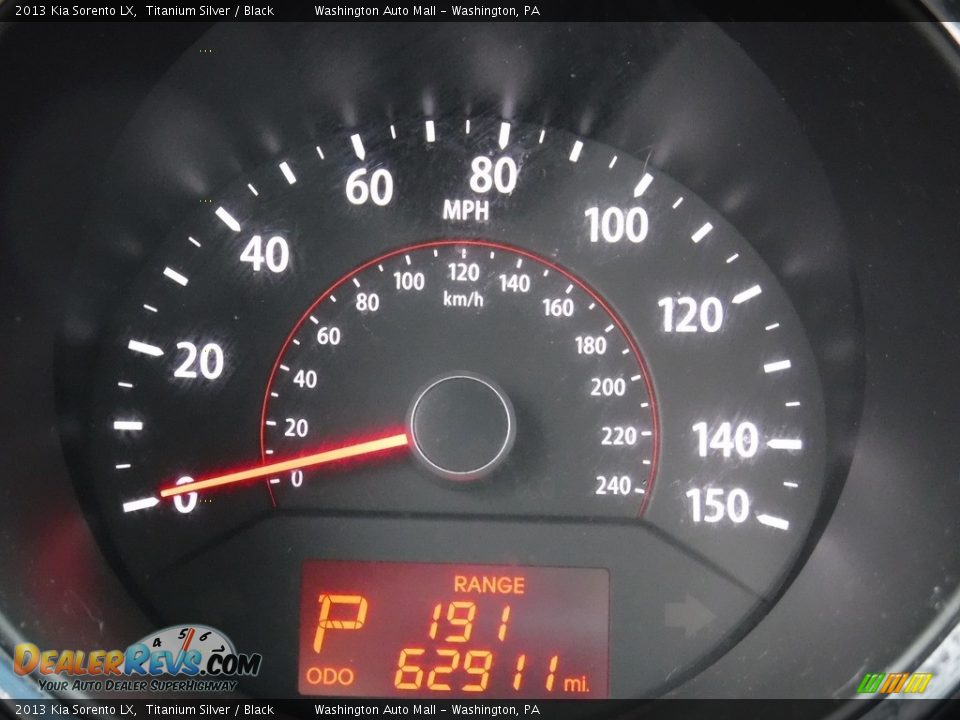2013 Kia Sorento LX Titanium Silver / Black Photo #27
