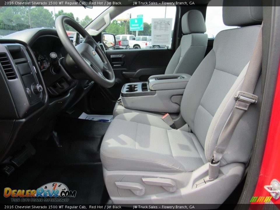 Jet Black Interior - 2016 Chevrolet Silverado 1500 WT Regular Cab Photo #15