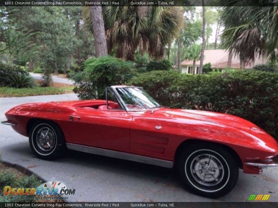 1963 Chevrolet Corvette Sting Ray Convertible Riverside Red / Red Photo #1