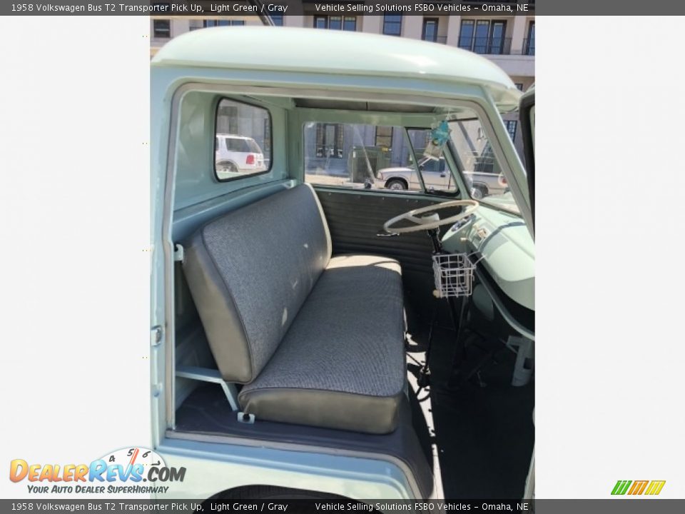 Gray Interior - 1958 Volkswagen Bus T2 Transporter Pick Up Photo #8