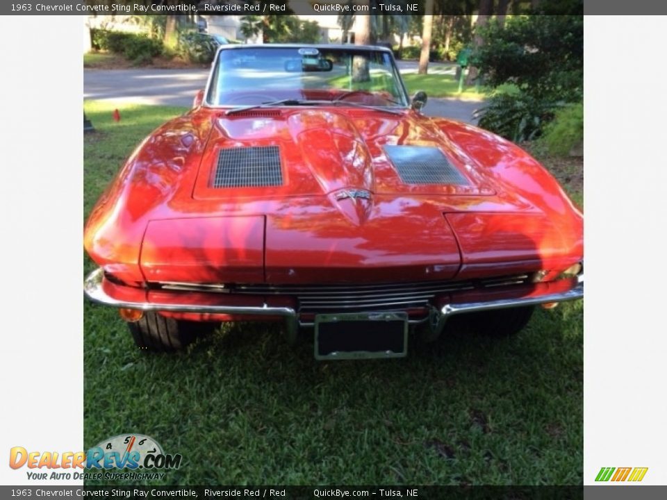 1963 Chevrolet Corvette Sting Ray Convertible Riverside Red / Red Photo #3