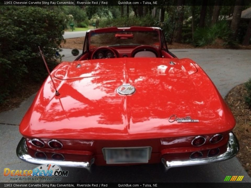 1963 Chevrolet Corvette Sting Ray Convertible Riverside Red / Red Photo #5