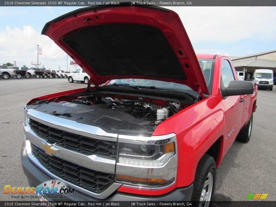 2016 Chevrolet Silverado 1500 WT Regular Cab Red Hot / Jet Black Photo #33