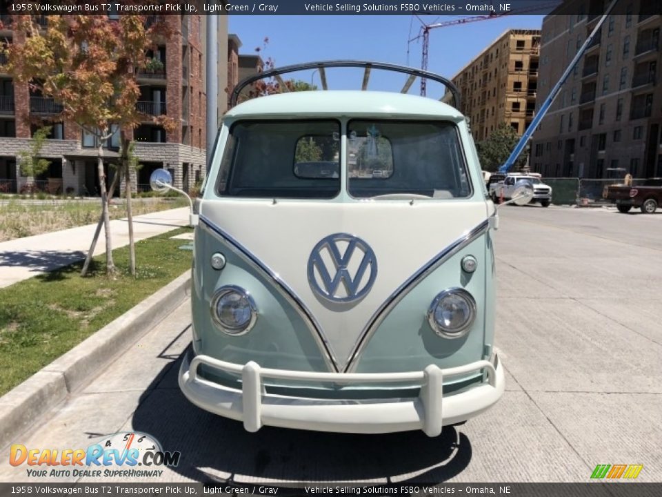 Light Green 1958 Volkswagen Bus T2 Transporter Pick Up Photo #23