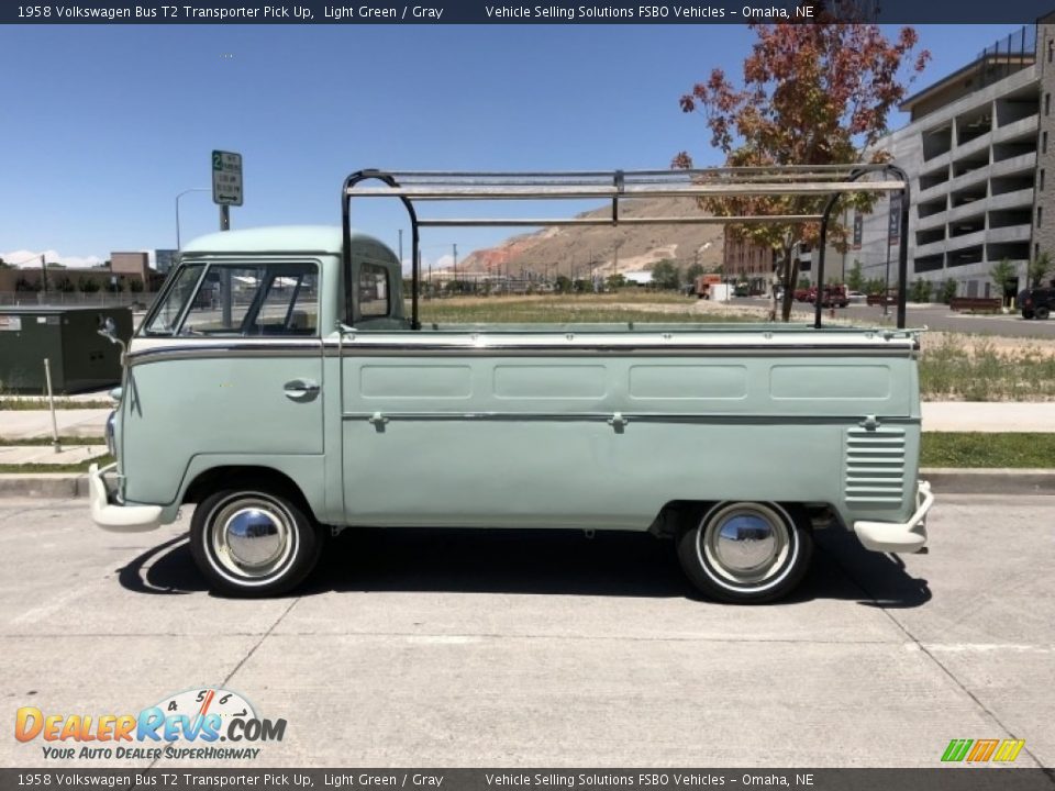 Light Green 1958 Volkswagen Bus T2 Transporter Pick Up Photo #26