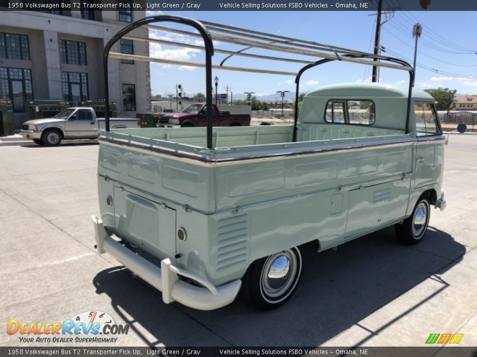 Light Green 1958 Volkswagen Bus T2 Transporter Pick Up Photo #27