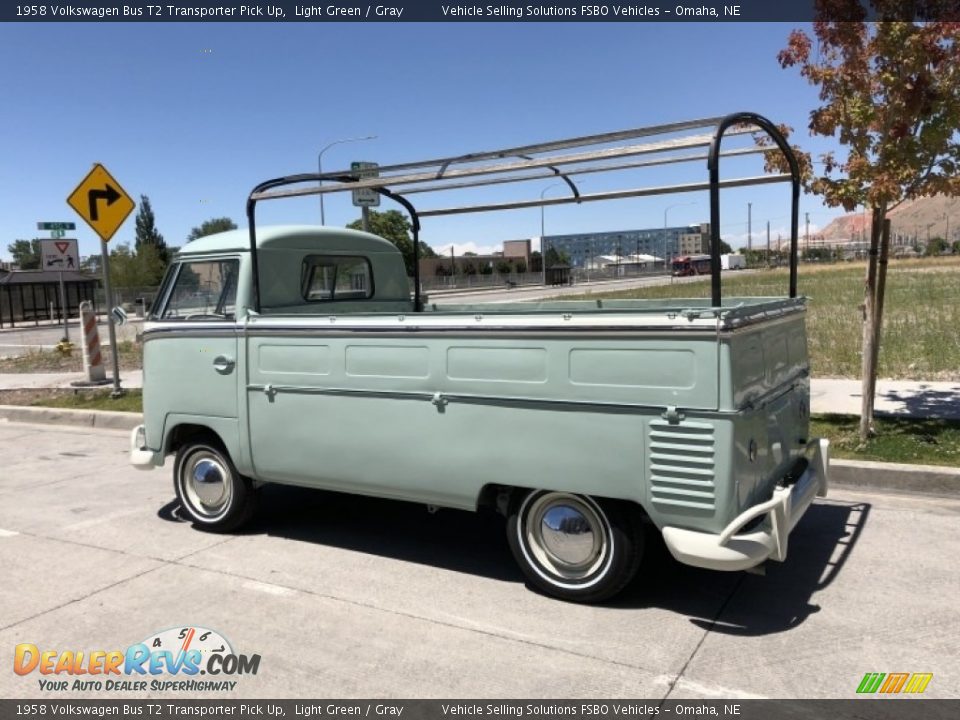 Light Green 1958 Volkswagen Bus T2 Transporter Pick Up Photo #28