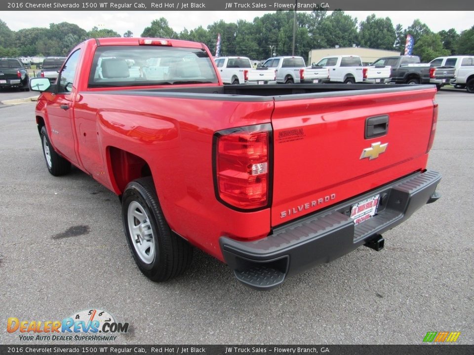 2016 Chevrolet Silverado 1500 WT Regular Cab Red Hot / Jet Black Photo #3