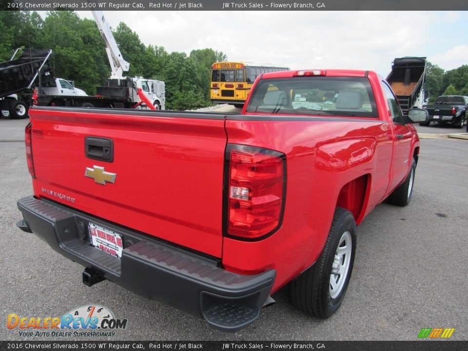 2016 Chevrolet Silverado 1500 WT Regular Cab Red Hot / Jet Black Photo #5