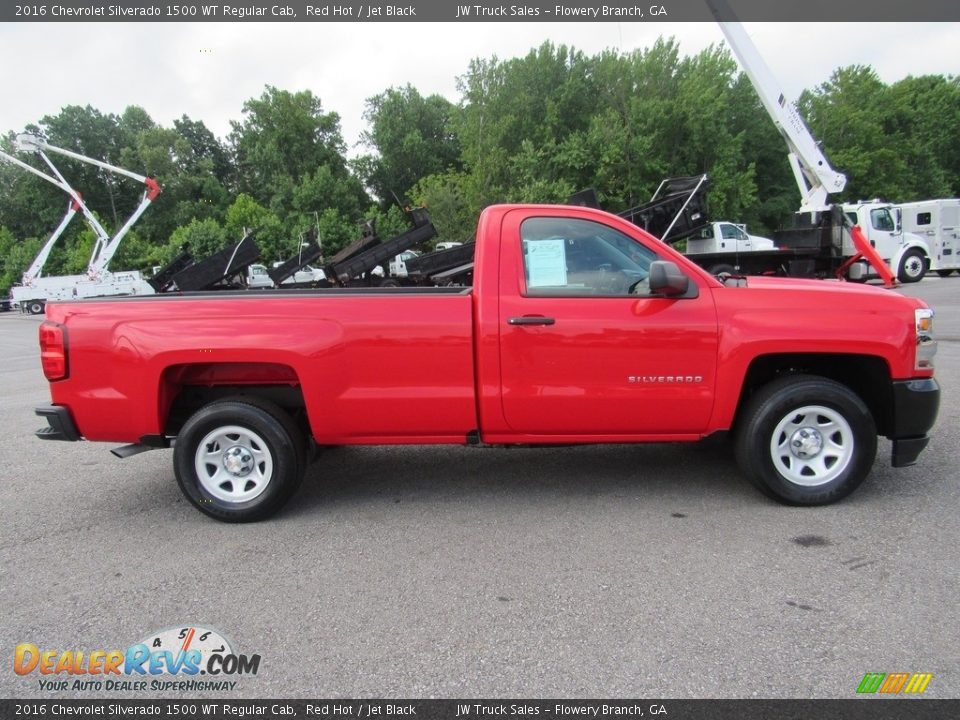 2016 Chevrolet Silverado 1500 WT Regular Cab Red Hot / Jet Black Photo #6