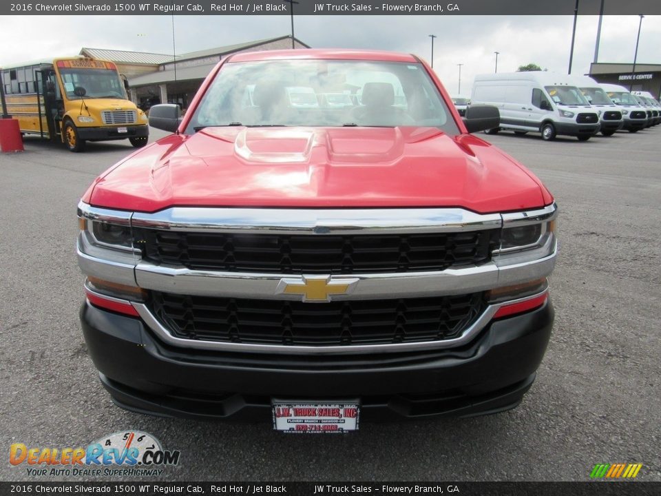 2016 Chevrolet Silverado 1500 WT Regular Cab Red Hot / Jet Black Photo #7