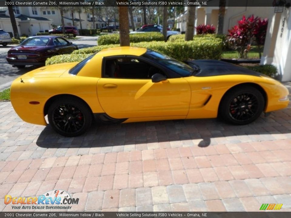 2001 Chevrolet Corvette Z06 Milliennium Yellow / Black Photo #1