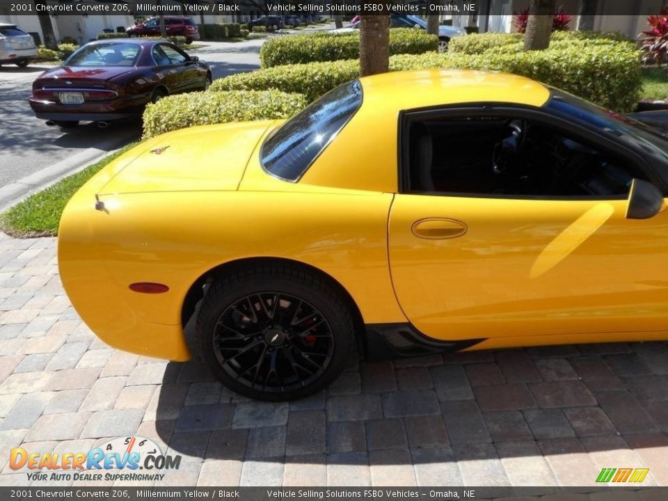 2001 Chevrolet Corvette Z06 Milliennium Yellow / Black Photo #8