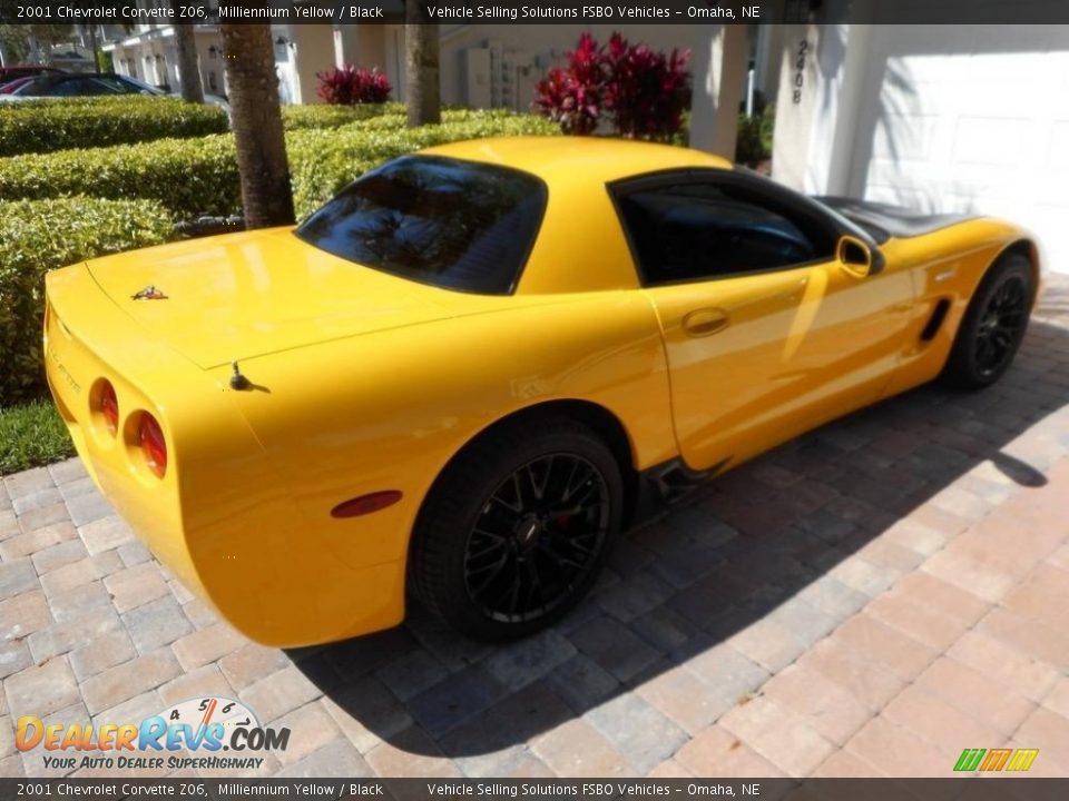 2001 Chevrolet Corvette Z06 Milliennium Yellow / Black Photo #9