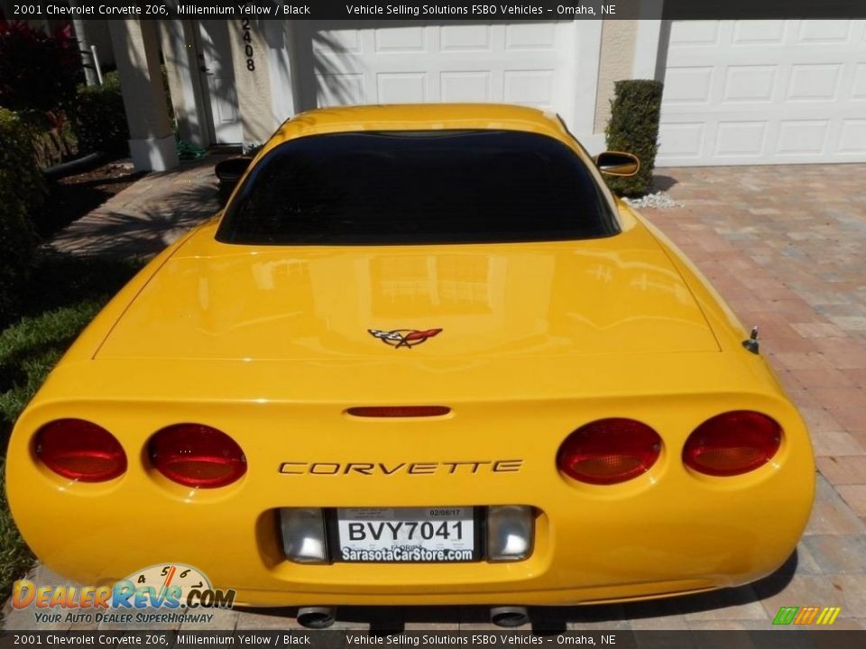 2001 Chevrolet Corvette Z06 Milliennium Yellow / Black Photo #10