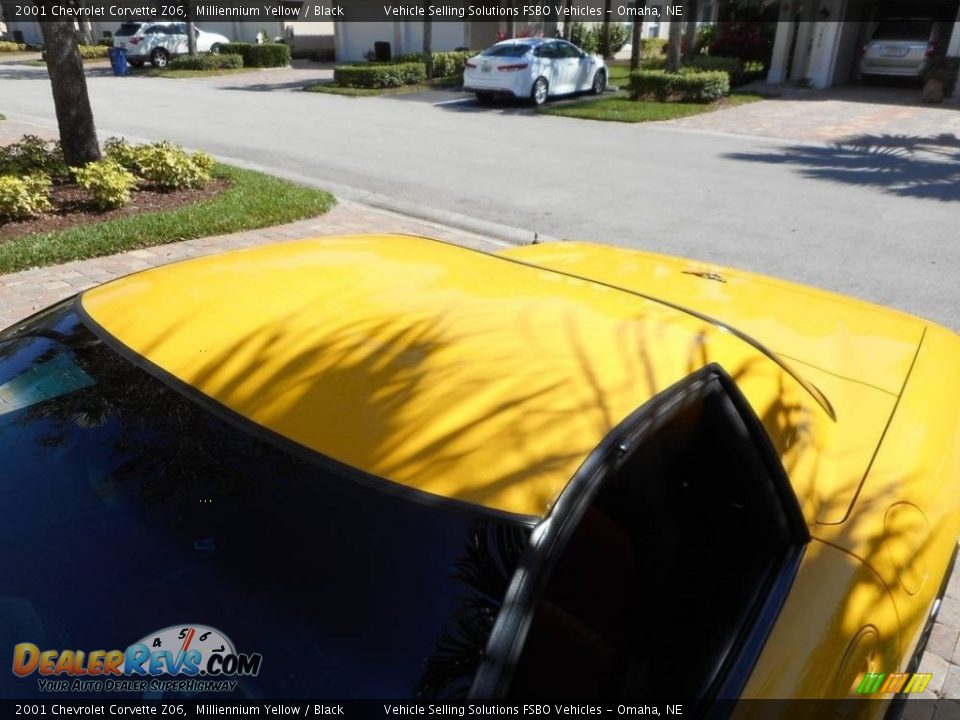 2001 Chevrolet Corvette Z06 Milliennium Yellow / Black Photo #13
