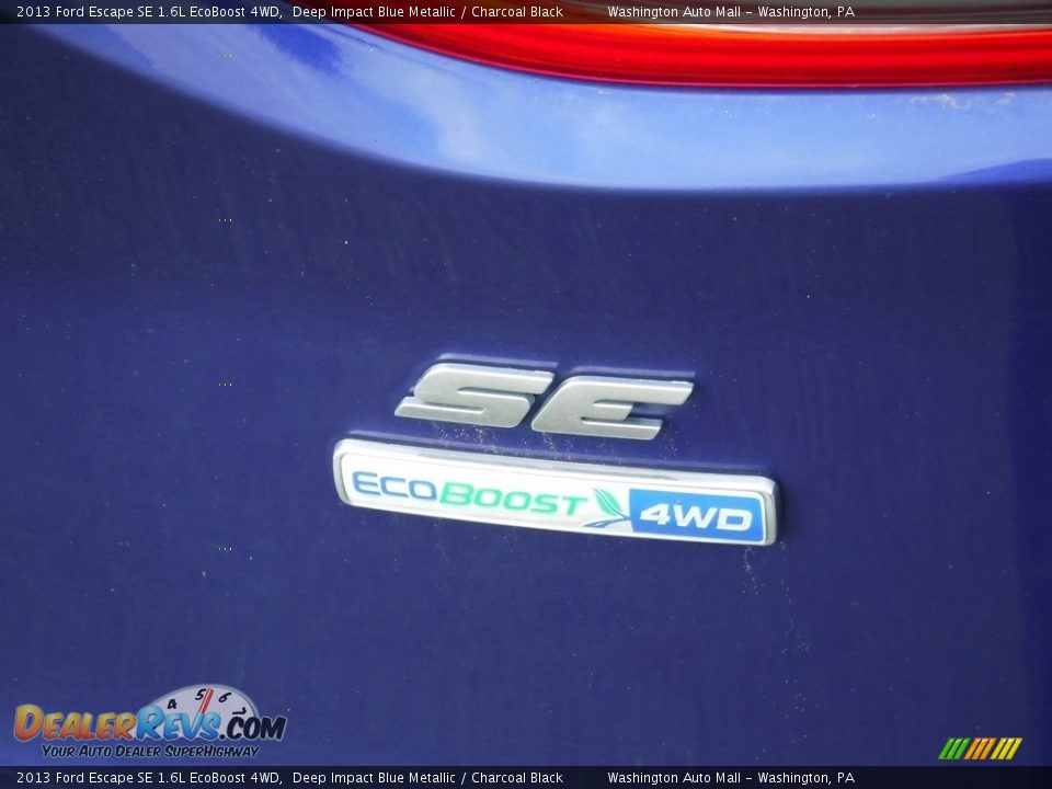 2013 Ford Escape SE 1.6L EcoBoost 4WD Deep Impact Blue Metallic / Charcoal Black Photo #15