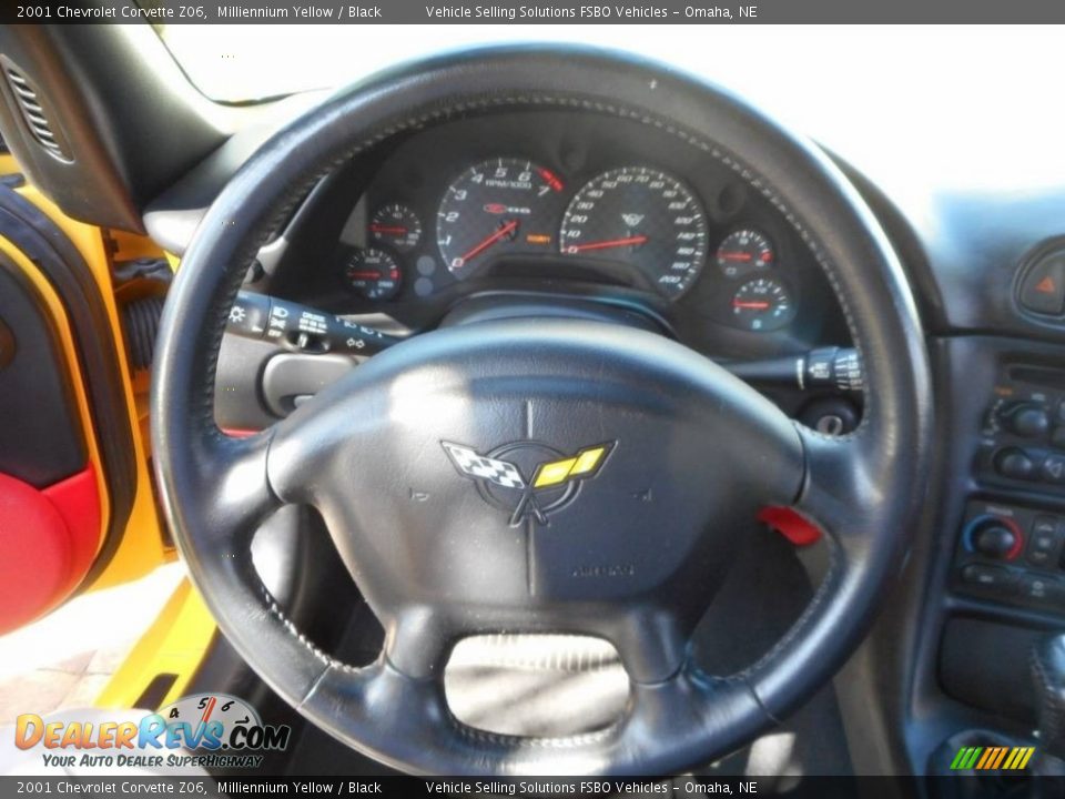 2001 Chevrolet Corvette Z06 Milliennium Yellow / Black Photo #31