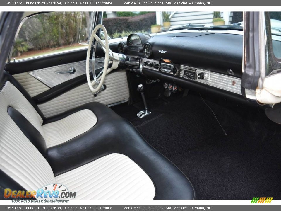 Black/White Interior - 1956 Ford Thunderbird Roadster Photo #5