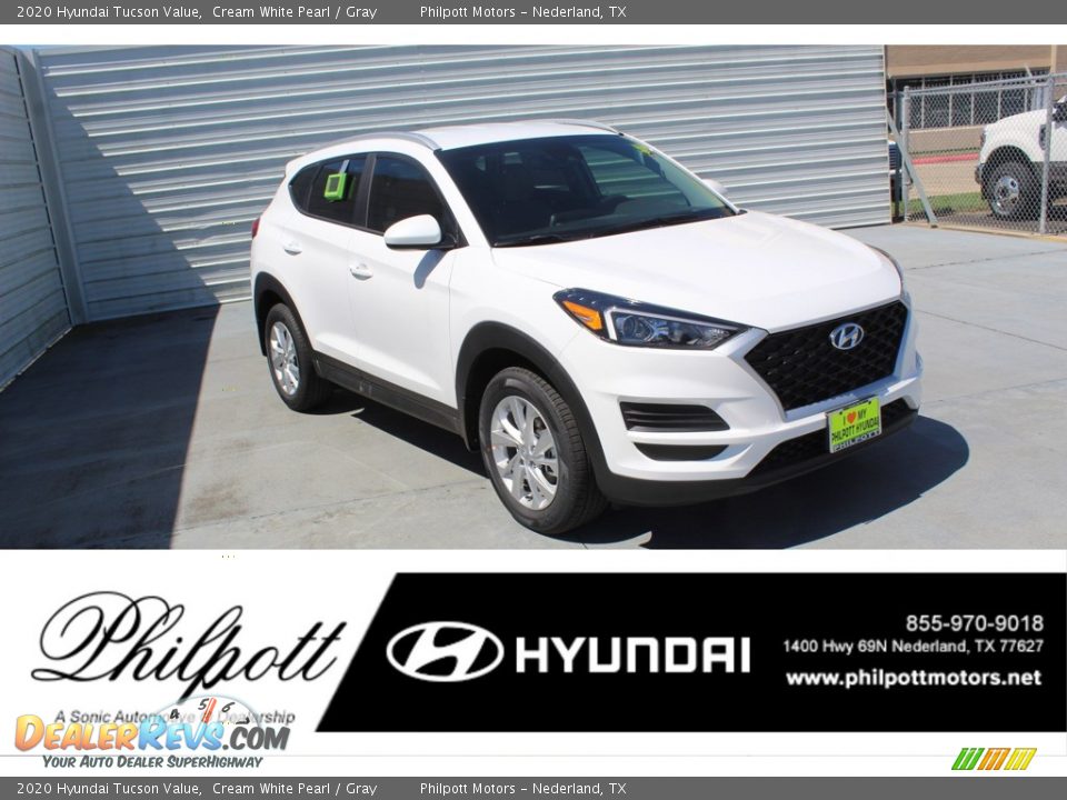 2020 Hyundai Tucson Value Cream White Pearl / Gray Photo #1