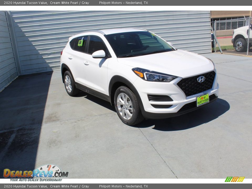 2020 Hyundai Tucson Value Cream White Pearl / Gray Photo #2