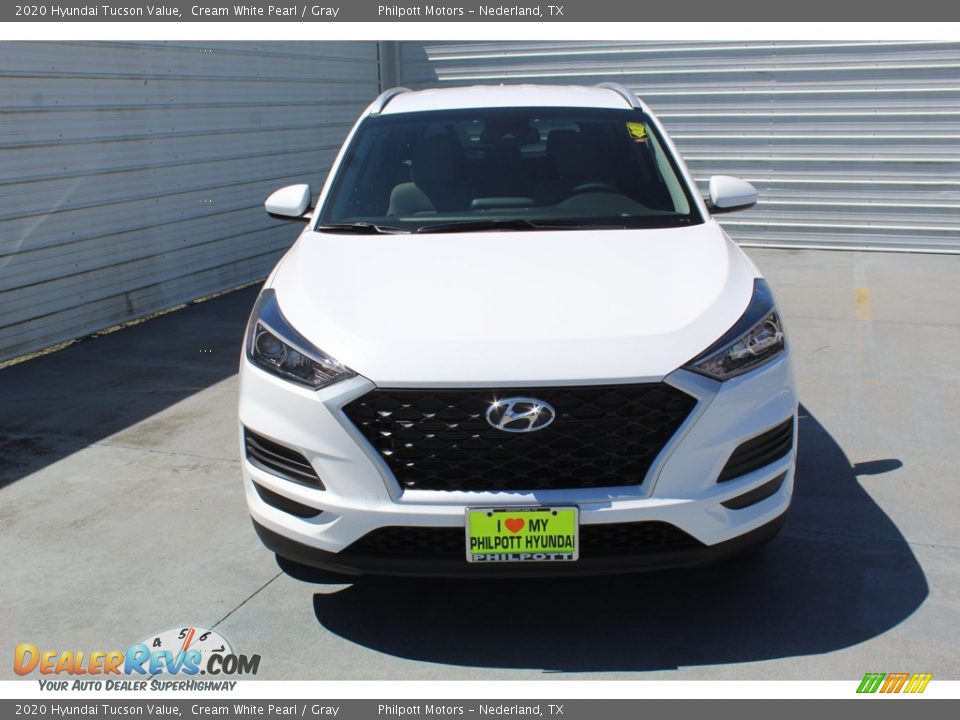 2020 Hyundai Tucson Value Cream White Pearl / Gray Photo #3