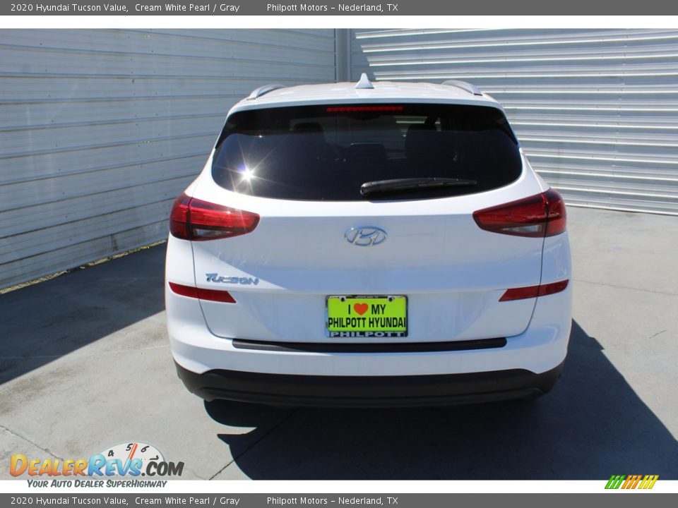 2020 Hyundai Tucson Value Cream White Pearl / Gray Photo #7