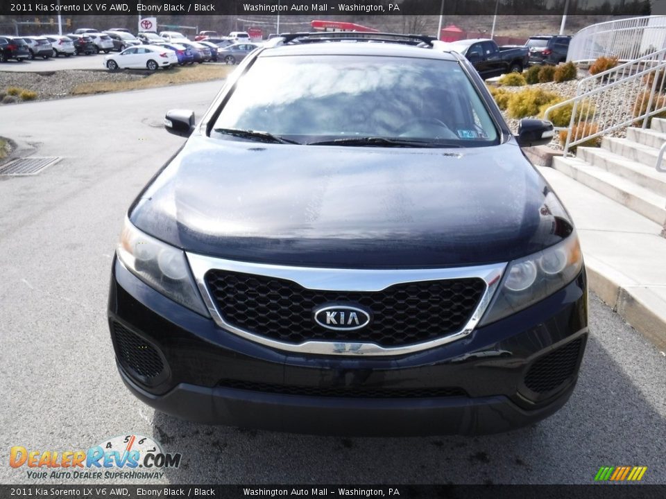 2011 Kia Sorento LX V6 AWD Ebony Black / Black Photo #10