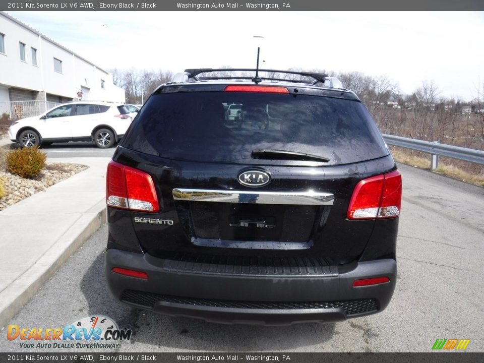 2011 Kia Sorento LX V6 AWD Ebony Black / Black Photo #13