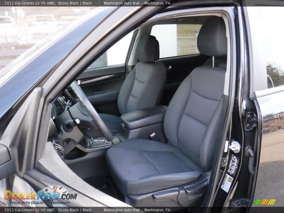 2011 Kia Sorento LX V6 AWD Ebony Black / Black Photo #17