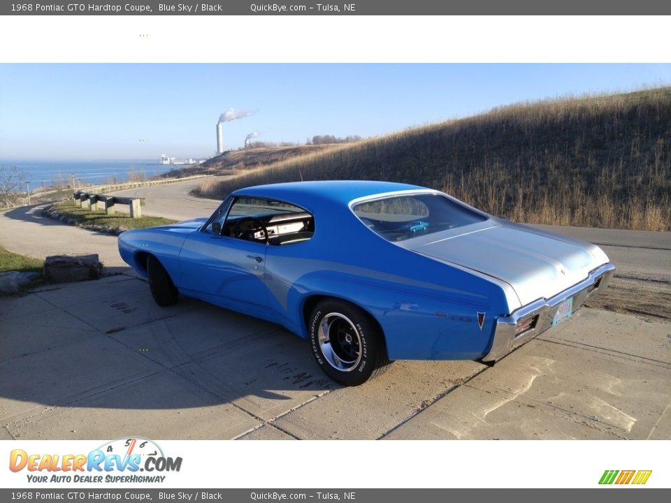 1968 Pontiac GTO Hardtop Coupe Blue Sky / Black Photo #13