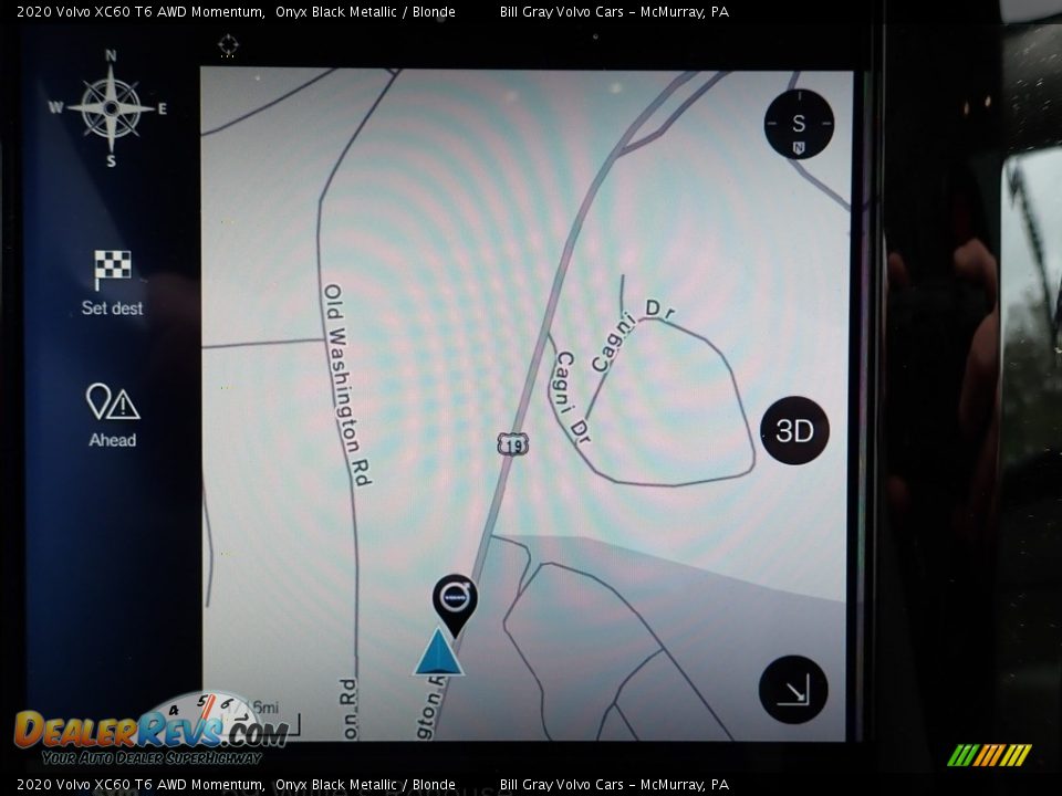 2020 Volvo XC60 T6 AWD Momentum Onyx Black Metallic / Blonde Photo #13