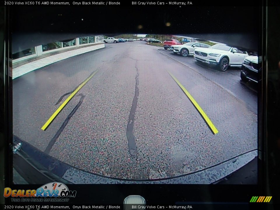 2020 Volvo XC60 T6 AWD Momentum Onyx Black Metallic / Blonde Photo #14
