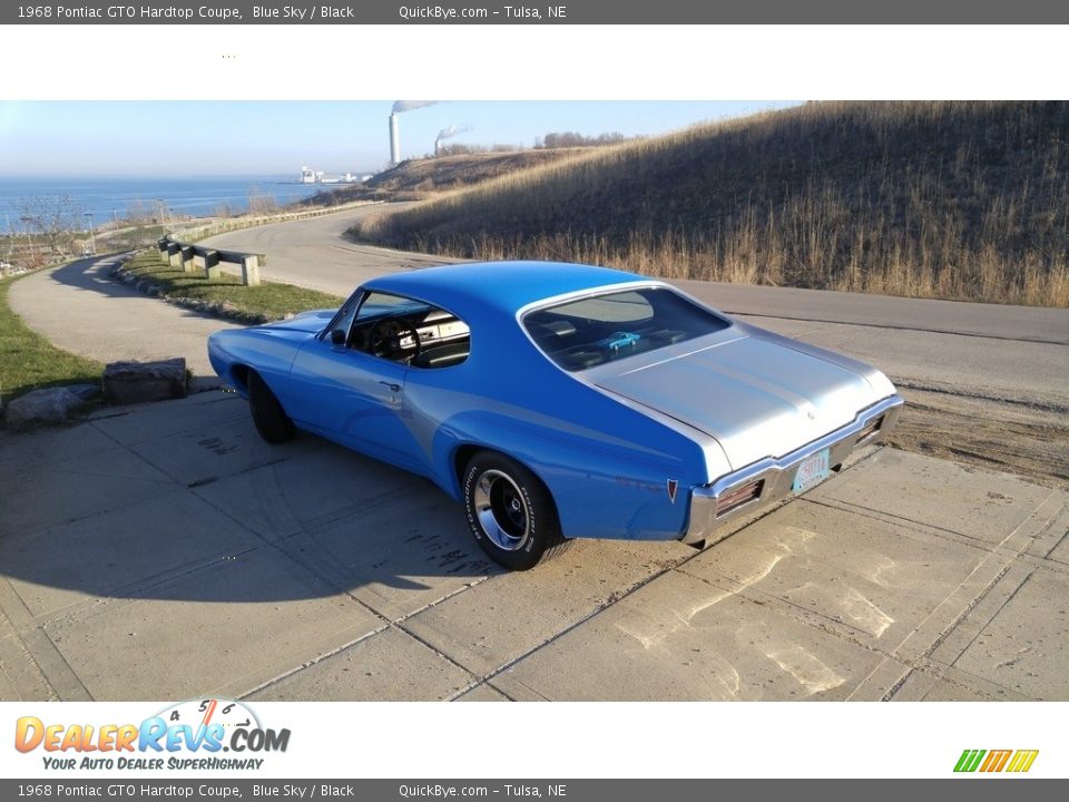 1968 Pontiac GTO Hardtop Coupe Blue Sky / Black Photo #15