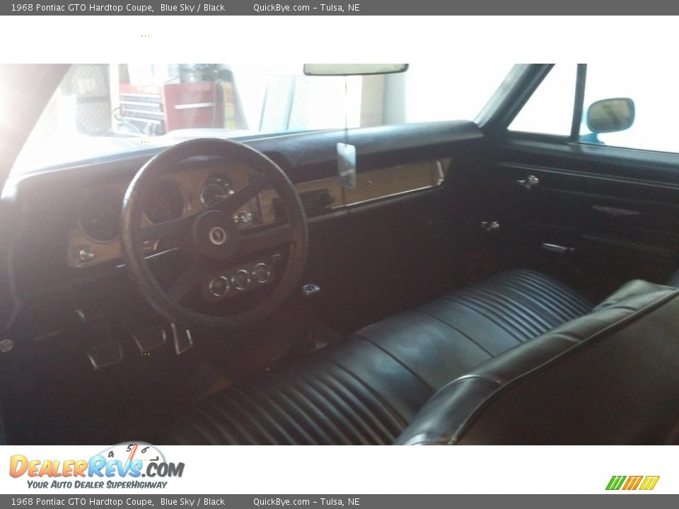 1968 Pontiac GTO Hardtop Coupe Blue Sky / Black Photo #18