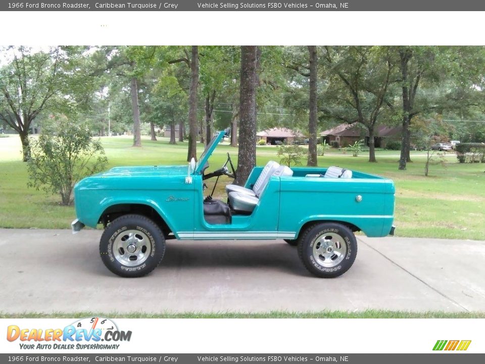 Caribbean Turquoise 1966 Ford Bronco Roadster Photo #1