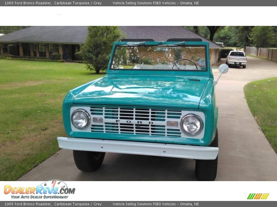 Caribbean Turquoise 1966 Ford Bronco Roadster Photo #2